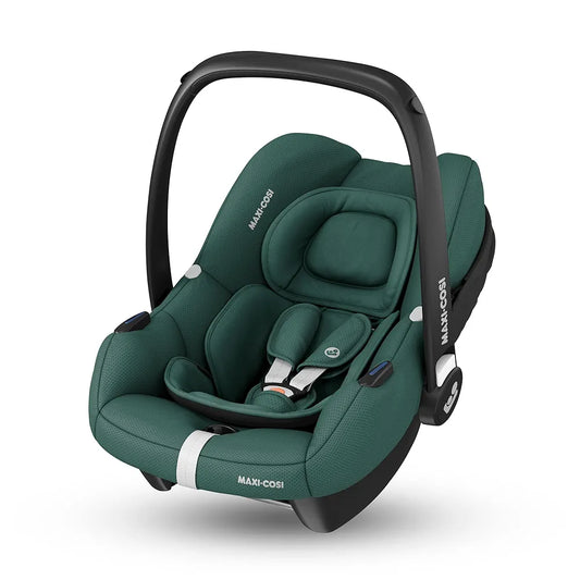 Maxi-Cosi CabrioFix i-Size, Siège Auto Bébé, 0 à 12 mois, 12 kg max., Siège Auto ISOFIX Léger , Grand Canopy, Ultra-molletonné, Compatible avec les Poussettes Maxi-Cosi, Essential Green